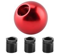 EBTOOLS pour pommeau vitesse rond pour shifter knobs Bouton bouton de changement de voiture, manuel Bouton forme universelle d'un ballon rond (rouge)