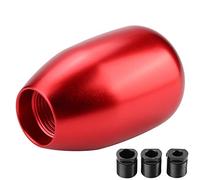 EBTOOLS pour pommeau vitesse rouge Bouton de Changement de Vitesse, BâTon de Levier de Levier de Vitesses avec Levier de Changement de Vitesse Durable pour Voiture à 5 Vitesses avec 3 Adaptateurs 8/