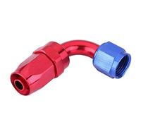 EBTOOLS pour raccord an10 pour 10an fitting Raccord de fin de tuyau de modification de voiture, AN10 Carburant Raccord de fin de tuyau de raccord de refroidisseur d'huile adaptateur anodisé bleu et r
