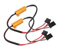 EBTOOLS pour résistance 20w led h7 pour résistance de charge h7 2Pcs Voiture LED Décodeurs, Résistance De Charge pour H7 Phare Anti Hyper Flash Aucune Erreur Charge Résistance Câblage ABS + Métal