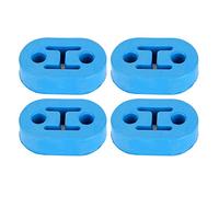 EBTOOLS pour silent bloc echappement Silencieux d'échappement de voiture à Universel Bleu de Silicium 4PCS Cintres Courts de Suspension Amortisseur D'isolant de Silencieux Fixation de Tuyau de Queue