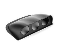 EBTOOLS pour tableaux de bord pour auto Support de tableau de bord de Console à triple jauge noire, boîtier de jauge de tableau de bord triple 2 pouces Support de montage de compteur de tableau de bo