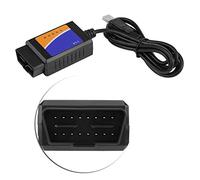 EBTOOLS pour usb vers odb2 pour obd2 cable to usb Câble de Diagnostic, connecteur USB de voiture V1.5 OBD2 Scanner d'interface de câble de Diagnostic OBD-II outils de Diagnostic de système de moteur