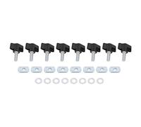 EBTOOLS pour vis hardtop Kit de fixation à retrait rapide pour toit rigide écrou à vis à oreilles adapté pour Jeep Wrangler YJ TJ JK M8 25mm 95-16 jeep wrangler yj, jeep wrangler yj led