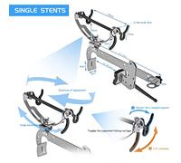 EBTOOLS Prix de Tige de Pêche à la Pince pour Support de Bateau, Support en Acier Inoxydable à 360 ° pour Balustrade et Piles de Pierre (Type 1)
