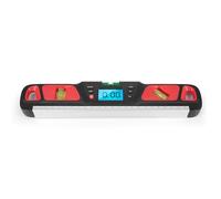 EBTOOLS Protual Magnétique Numérique - Gauge d'angle électronique 4x90 ° Précise avec Affichage LCD rétro-éclairé pour des Mesures Précises (rouge)