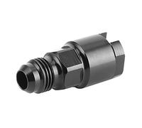 EBTOOLS Raccord D'adaptateur EFI Rapide Raccord EFI à Déconnexion Rapide Adaptateur Droit à Enfoncer -6AN Mâle à 5 / 16in pour Huile/Carburant/Eau/Fluide/Conduite D'air