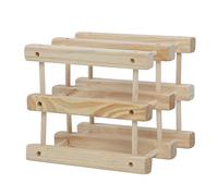 EBTOOLS Rack Modulaire en Bois en Bois - Support de Pin pour Comptoir à Barre de Cuisine, Contient 6 Bouteilles