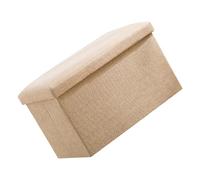 EBTOOLS Rangement de Tissu Pliant Potoman - Replice de Pied Pliable et Boîte de Rangement pour Jouets pour Le Salon et Le Dortoir, Gris (1000 ML)