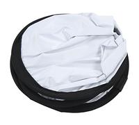 EBTOOLS Réflecteur de Photographie en Argent Portable Blanc 2 en Rond pour Un éclairage et Une Texture Améliorés, 80 Cm / 31,5 Pouces (60 cm)