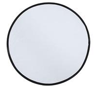 EBTOOLS Réflecteur de Photographie en Argent Portable Blanc 2 en Rond pour Un éclairage et Une Texture Améliorés, 80 Cm / 31,5 Pouces (80 cm)