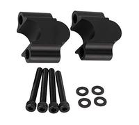 EBTOOLS pour rehausseur guidon moto 22mm pour pontet guidon 22mm Montant de Guidon Modifié Par Moto, Bride Universelle de Guidon de Billette D'Alliage D'Aluminium 7/8 '' 22mm(Noir)