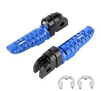 EBTOOLS Repose-pieds pour motos, repose-pieds avant de moto Paires avant gauche droite pour MT-03 MT-25 MT-07 MT-09 R3 XJ6(bleu)