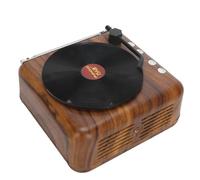 EBTOOLS Retro Record Player Haut-Parleur Haute Définition Subwoofer Compact avec 8 à 10 Heures