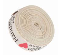 EBTOOLS Ruban de Coton .5 Cm pour l'emballage et l'artisanat - pour les Mariages, les Fêtes et les Projets de Bricolage (coeur rouge fait à la main)