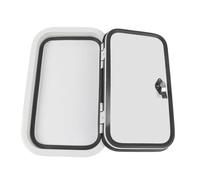 EBTOOLS Rv Baggage Door Duty Duty Aluminium Cadre de Rangement Résistant aux Intempéries pour les Remorques et les Campeurs, 19,7 X 11,8 Pouces avec Serrure de sécurité