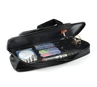 EBTOOLS Sac à Canne à Pêche Portable avec Tissu Oxford 600D, Stockage à Double Fermeture éclair, Bandoulière et Poignée de Transport Facile (45cm)