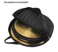 EBTOOLS Sac à Dos de Sac à Cymbale de 21 Pouces avec 3 Poches, Diviseur Amovible et Bandoulière pour les Batteurs