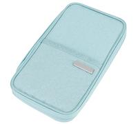EBTOOLS Sac de Porte-Passeport de Voyage avec Plusieurs Compartiments, Blue Compact pour Cartes, Espèces et Documents (#1)