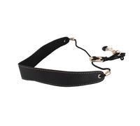 EBTOOLS Sangle de Cou Saxophone avec Rembourrage en Cuir et Crochet Métallique pour, Soprano, Saxophones Alto et Clarinette