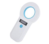 EBTOOLS Scanner de Balises Animales Portables pour Animaux de Compagnie - Lecteur EMID/FDX-B avec 128 Capacité de Stockage (White)