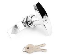 EBTOOLS pour serrure porte de garage basculante pour poignée de garage Serrure de poignée en T, fixation arrière poignée de serrure en T Boîte à outils Serrure de porte de garage avec clés pour la ca