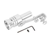 EBTOOLS Sifflet sonore de modification de voiture, argent en alliage d'aluminium TC-L de sifflet de tuyau d'échappement de gorge de queue