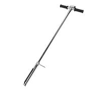 EBTOOLS Sonde d'échantillonneur de Sol avec Pédale de Pied, Longueur de 105 Cm, Bouche 38 Mm, Outil d'échantillonnage de Sol en Acier Inoxydable pour Le Jardinage et la Recherche