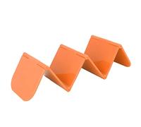 EBTOOLS Stand de Support de Tacos - Plateau de Rack de Tacos Stable, Sûr et Pratique pour la Cuisine, les Fêtes et les événements - Lave-vaisselle et -ondes en Toute sécurité, Rouge (ORANGE)