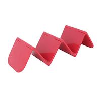 EBTOOLS Stand de Support de Tacos - Plateau de Rack de Tacos Stable, Sûr et Pratique pour la Cuisine, les Fêtes et les événements - Lave-vaisselle et -ondes en Toute sécurité, Rouge (rouge)