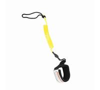 EBTOOLS Stand Up Paddleboard 5 Mm Corde à Pied Enroulée de la Jambe de Surf pour la Planche de Surf - Chandin de Cheville Confortable, Léger et (Yellow)