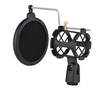 EBTOOLS Support de Choc Microphone en Plastique avec | -Portez du Micro de Vibration pour les Microphones de Condenseur 2 Cm-4 Cm