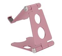 EBTOOLS Support de Téléphone Multi-Angle Haut de Gamme avec Gestion du Câble, Base Stable et 5 Options de Couleurs pour l'utilisation de Bureau et d'ordinateur Portable (Rose (réglage Unique))