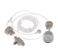 EBTOOLS Système CO2 pour aquarium DIY Générateur de CO2 pour aquarium Réservoir d'élevage avec manomètre/tube/valve/bouchons de bouteille