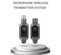 EBTOOLS Système de Microphone UHF avec émetteur et Récepteur - Batterie de Lastauration, Réduction du Bruit, Idéal pour Les Mélangeurs et Les Performances