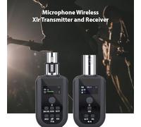 EBTOOLS Système de Microphone UHF Professionnel avec émetteur et Récepteur XLR pour Les Instruments et Les Voix, Réduction du Bruit, Autonomie de la Batterie