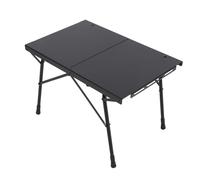 EBTOOLS Table de Camping Légère de Hauteur - Table d'appoint en Alliage en Alliage en en Aluminium Pliant pour Les Randonnées, Les Pique-niques, Les Barbecues, et Plus