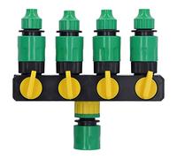 EBTOOLS Tableau de Tuyau à 4 Voies ABS ABS Garden Irrigation Tool avec Connecteur Rapide pour la Ferme et le Patio