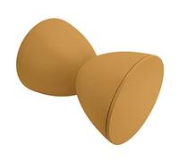 EBTOOLS Tabouret de Sablier Moderne en Forme de Sablier - Table d'appoint en Plastique Rond élégant et Polyvalent pour la Maison, Salle de Bain, Salle d'adaptation en Nordique (Curcuma)