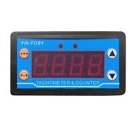EBTOOLS Tachymètre Numérique YH-TC01 avec Fonction de Comptage et Alertes Personnalisées pour les Moteurs et les Machines, Compteur de Vitesse à Haute LED