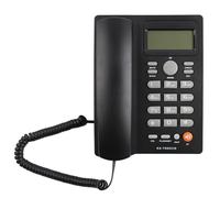 EBTOOLS Téléphone câblé de l'identifiant avec la Numérotation de Vitesse, la Fonction et la Réduction du Bruit pour la Maison, Le Bureau et l'hôtel () (Black)