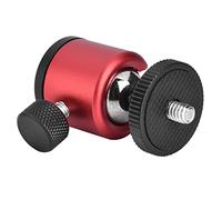 EBTOOLS Tête à 360 Degrés avec Support à Vis / 4 "pour Les Caméras, Support de Tête de Balle du Trépied (Rouge)