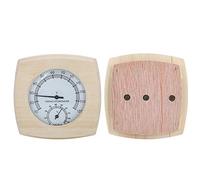 EBTOOLS Thermohygromètre en Bois pour une Mesure Précise de la Température et de l'humidité dans la Salle de Bain et la Salle du Sauna