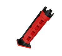 EBTOOLS Tube de Support de Canne à Pêche avec Hauteur et Caoutchouc Souple pour Boîte de Pêche - Solution de Stockage Optimale pour Les Pêcheurs (Rouge)