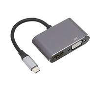 EBTOOLS Type C à l'adaptateur VGA 4K Convertisseur UHD pour Pro XPS13 - Plug and Play Double Solution