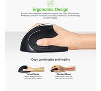 EBTOOLS Vertical Optique - USB câblé Ergonomique 5 pour Ordinateur Portable PC avec DPI ()
