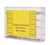 EBTOOLS vis croisée de boîtier de montre 1,6-6,0mm Vis Crossé en Acier Inoxydable pour Boîtier Arrière de Montre-Bracelet