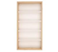 EBTOOLS vitrine de lunettes Boîte de rangement à 5 grilles pour lunettes de protection en bois pour lunettes de soleil,