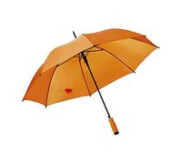 eBuyGB Grand Parapluie de Mariage coloré Automatique Brolly Photographe de Mariage Parapluie Pliant, Long Parapluie avec poignée bâton Pluie - Orange 105 cm Envergure 82 cm