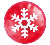 eBuyGB - Lot de 10 chaufferettes à Gel instantané de Poche M Motif Flocons de Neige - Rouge
